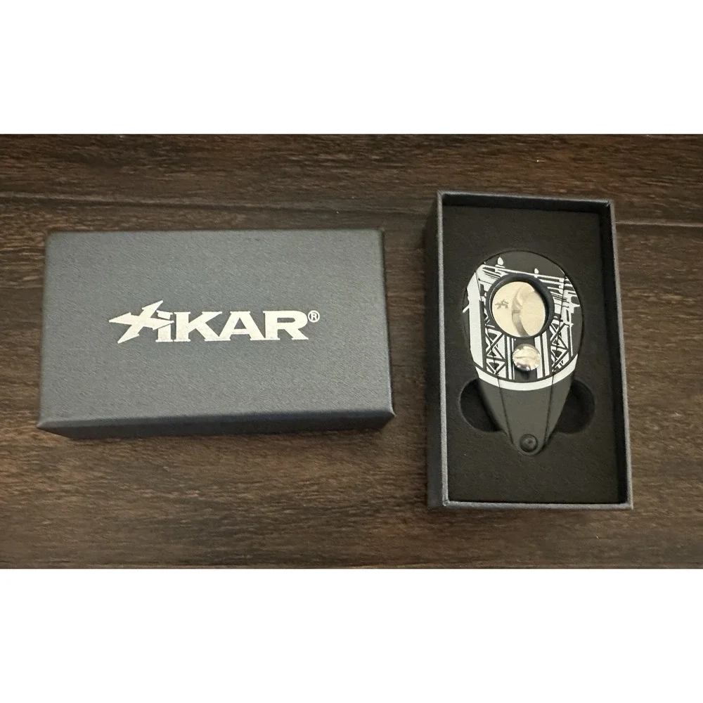 XIKAR Blackened by Drew Estate Cigar Cutter In Box Black White NEW